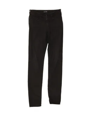 ARMANI Womens Slim Jeans W29 L33 Black Cotton