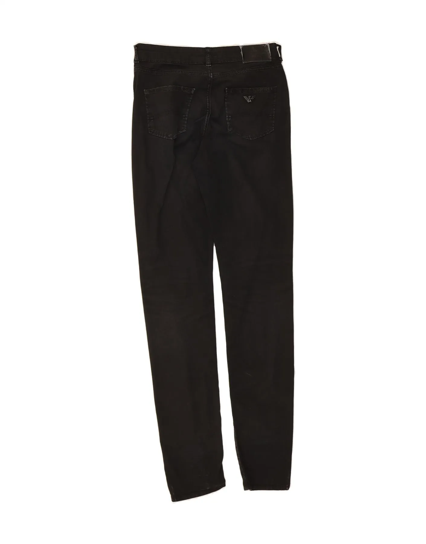 ARMANI Womens Slim Jeans W29 L33 Black Cotton