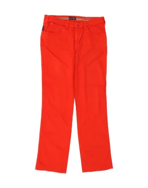 ARMANI Womens Straight Jeans W32 L32 Red