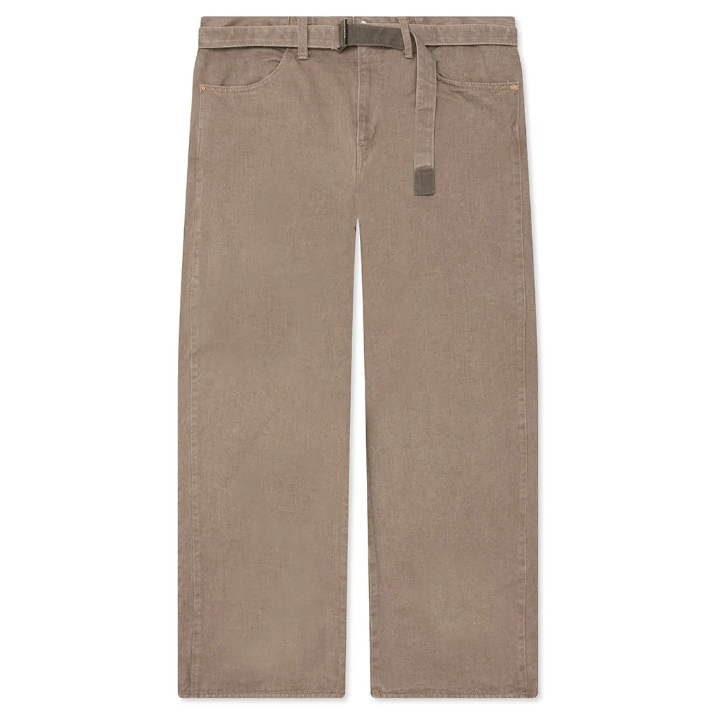Belted Jeans - Beige