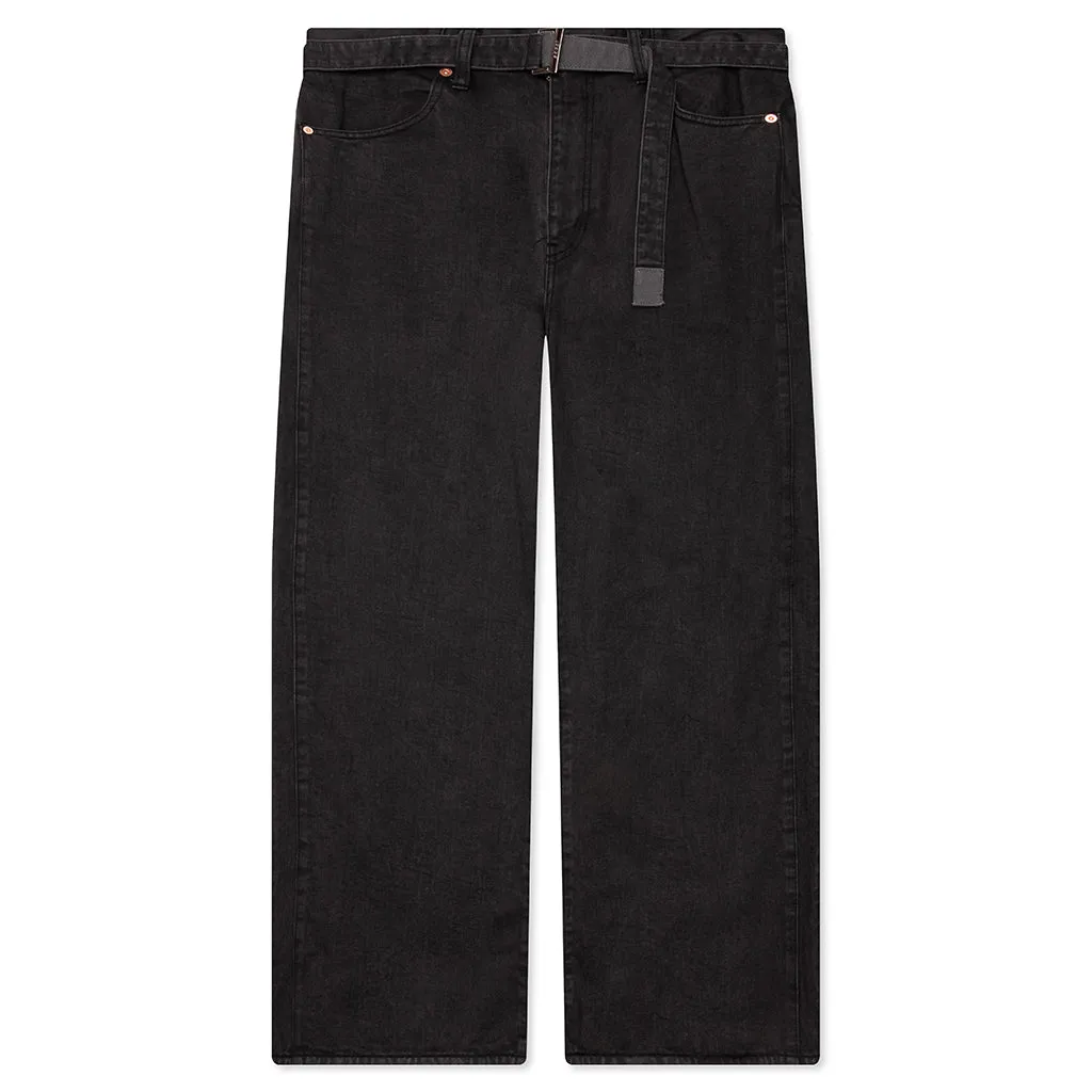Belted Jeans - Gray