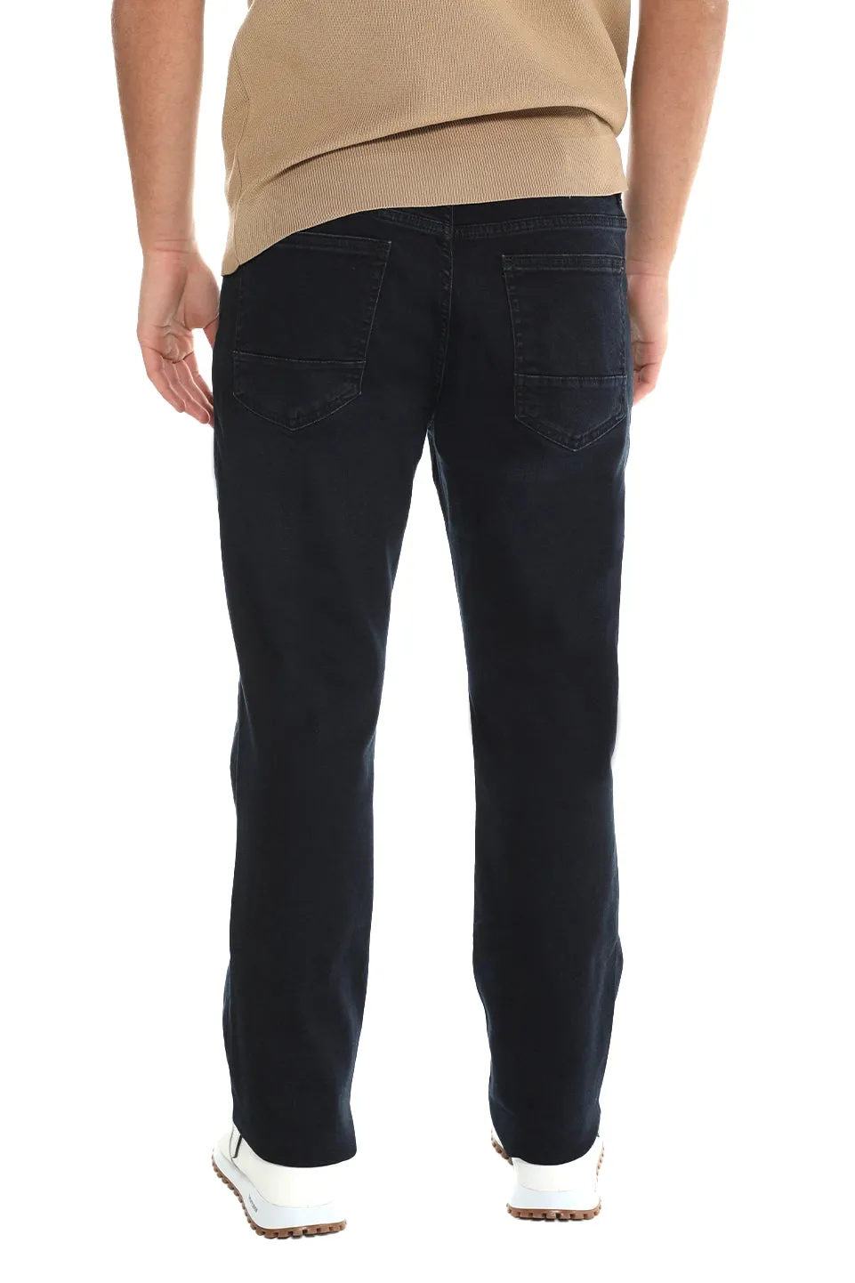Black Slim Straight Jeans
