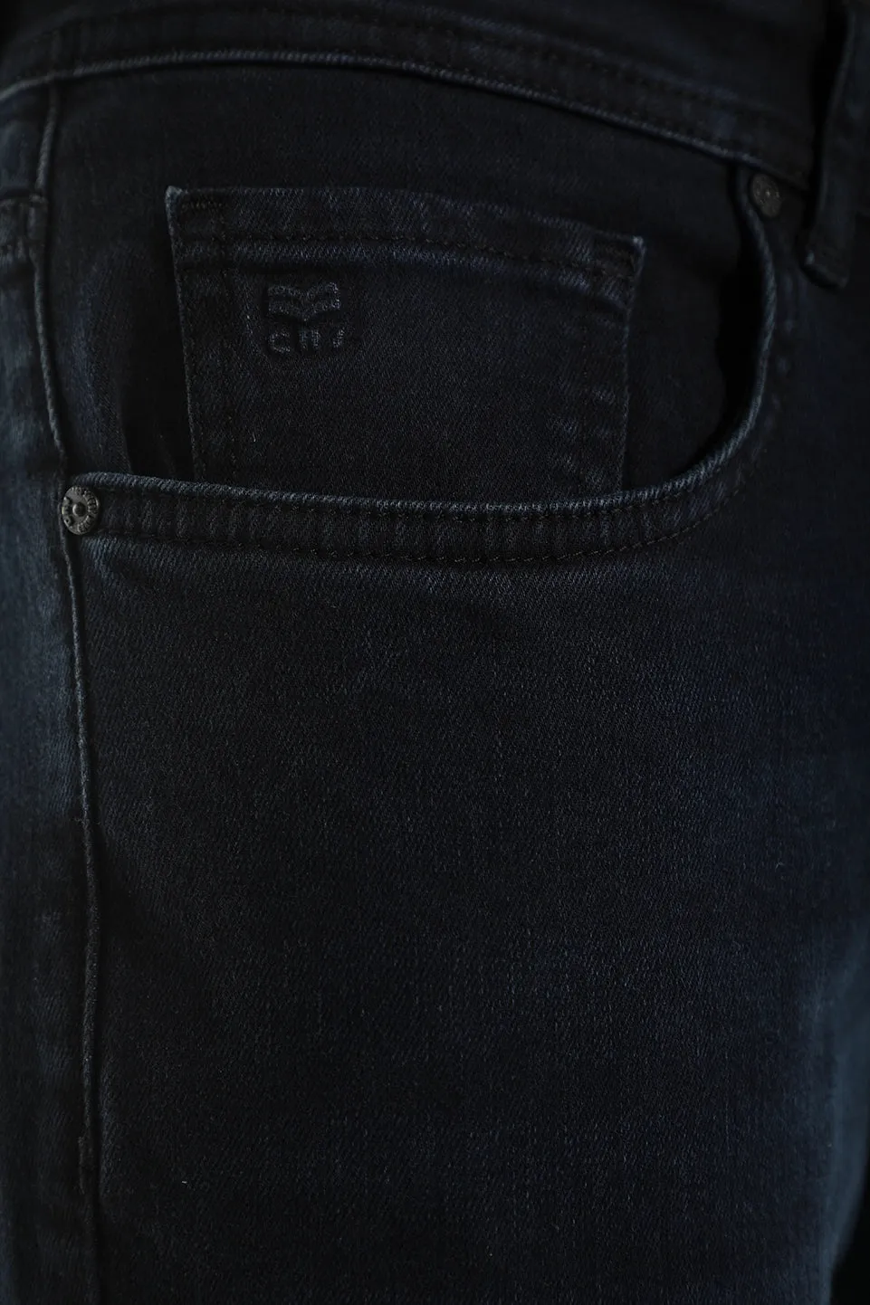 Black Slim Straight Jeans