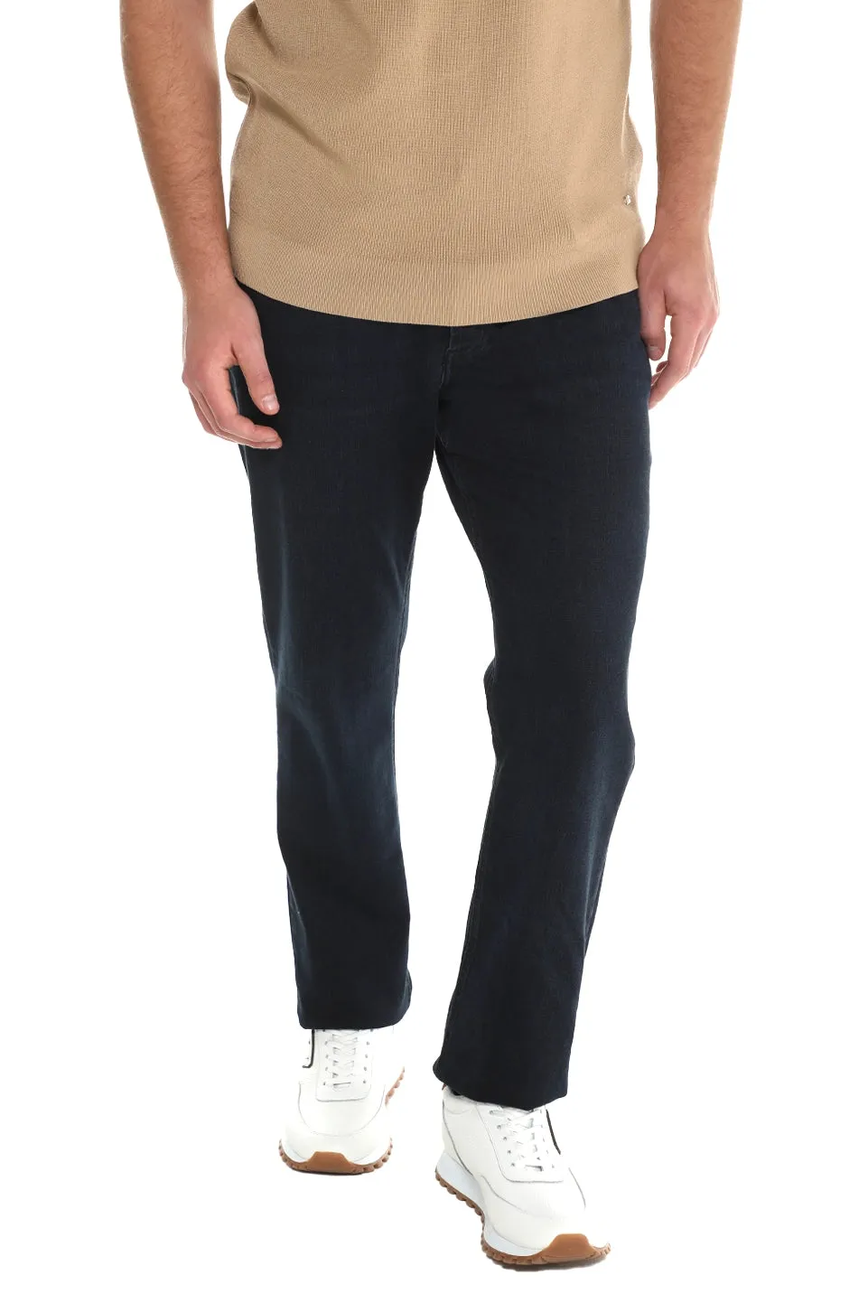 Black Slim Straight Jeans