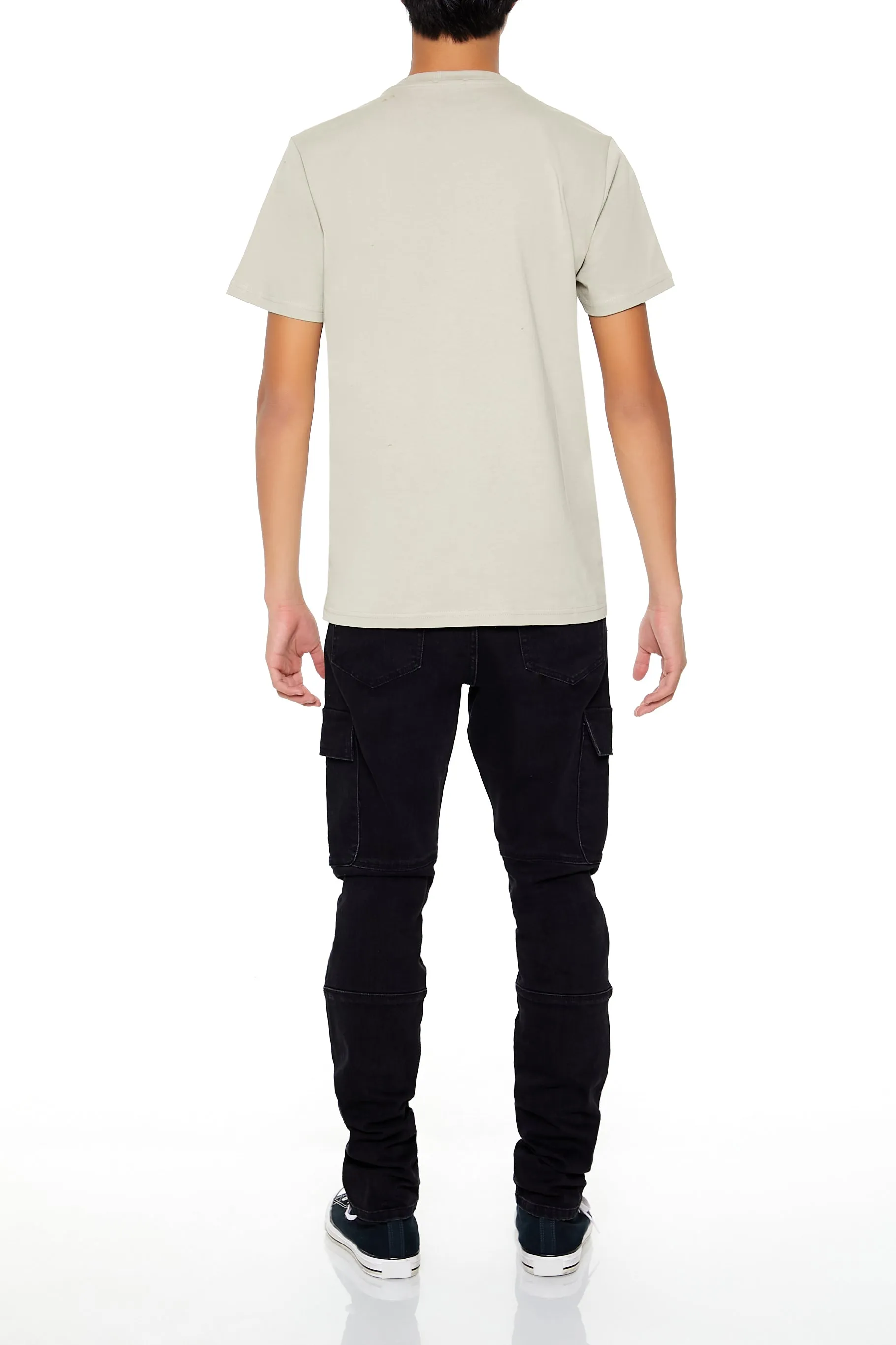 Black Wash Slim Fit Cargo Jean