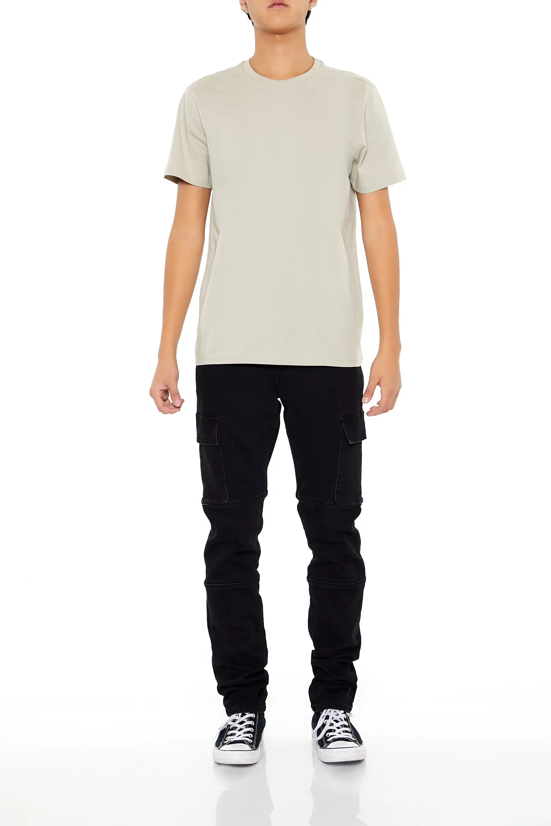 Black Wash Slim Fit Cargo Jean