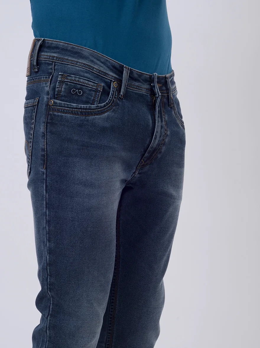Blue Washed Rider Fit Jeans | JadeBlue