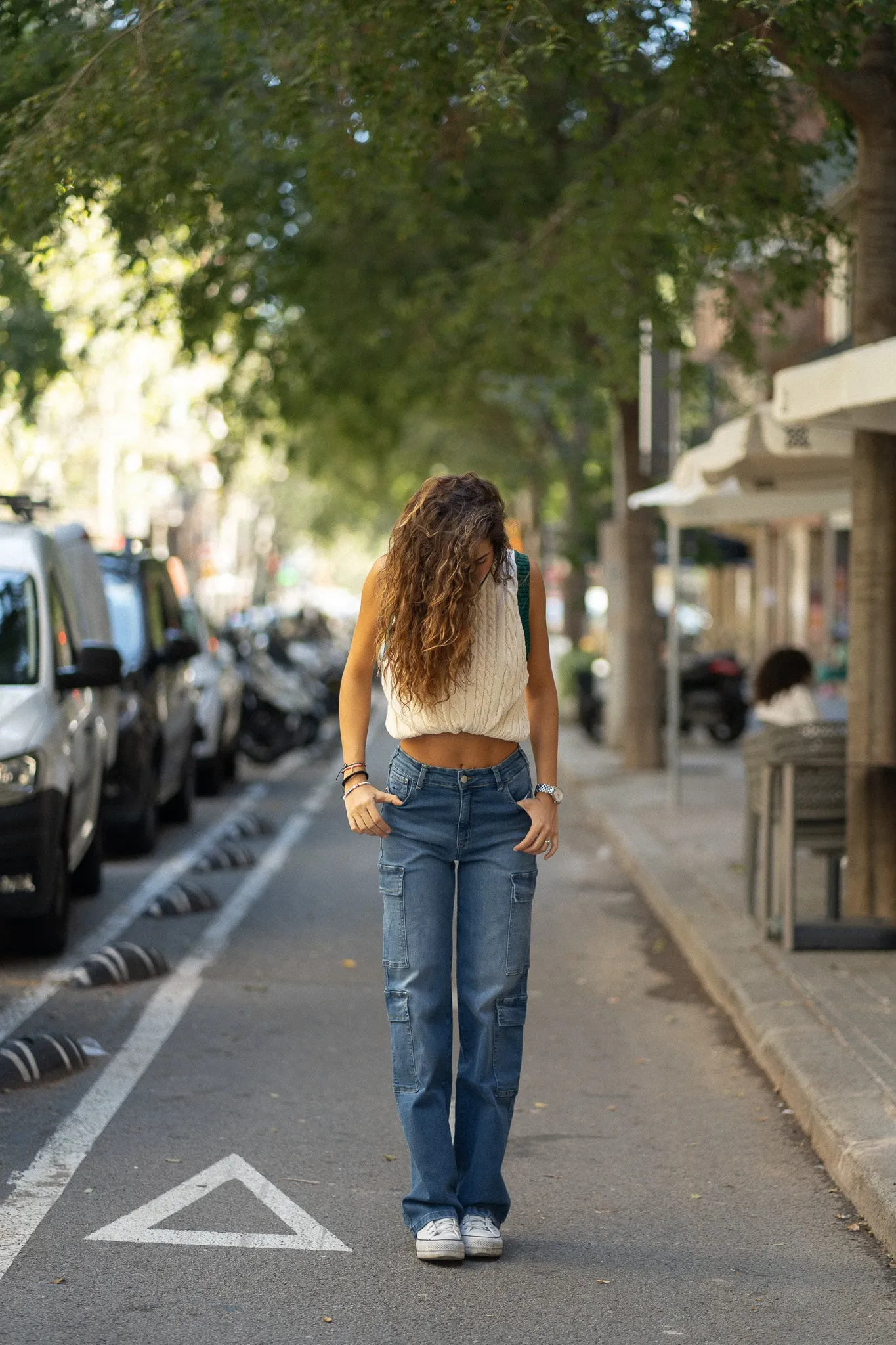 CARGO TALL HIGH RISE - DARK BLUE