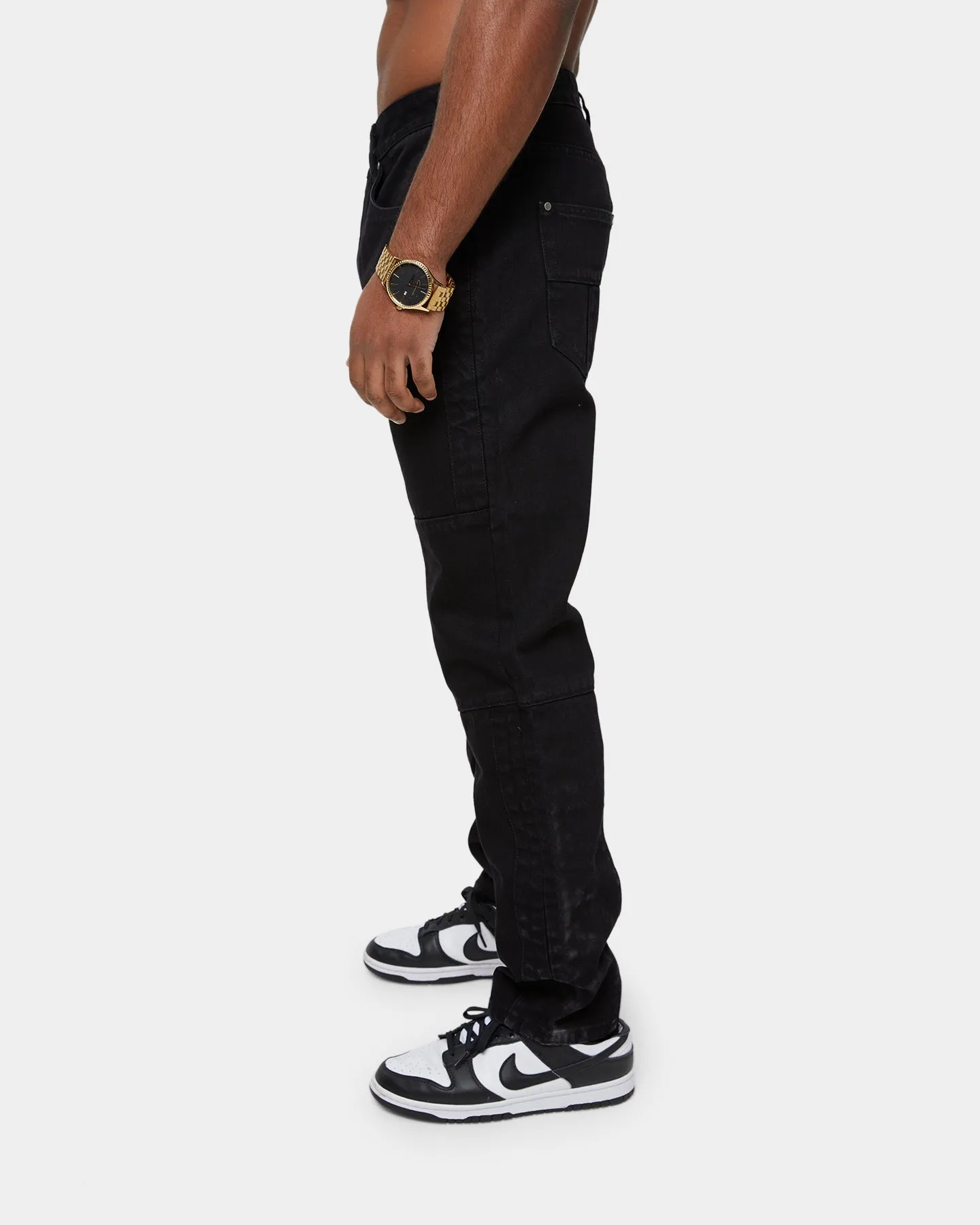 Carre Simplicite Panel Slim Jeans Black