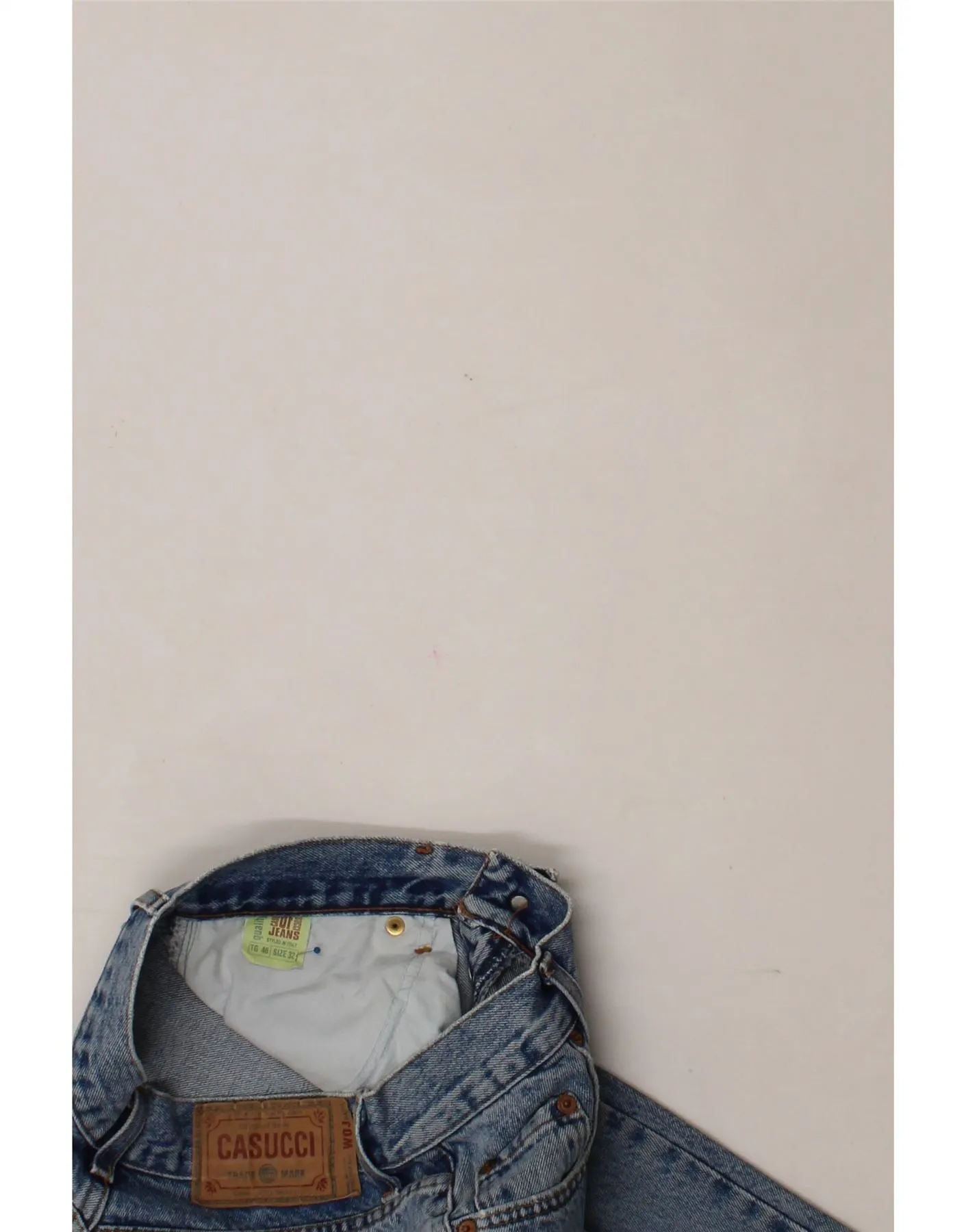 CASUCCI Mens Slim Jeans W32 L29 Blue Cotton