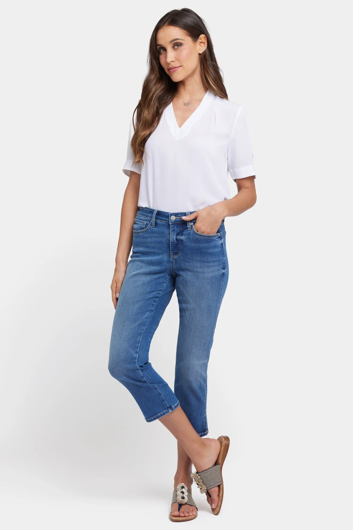Chloe Capri Jeans - Picasso Lake