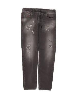 DIESEL Mens Distressed Slim Jeans W30 L29 Grey Cotton