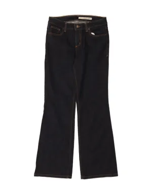 DKNY Womens Flared Jeans US 12 Large W30 L32 Navy Blue