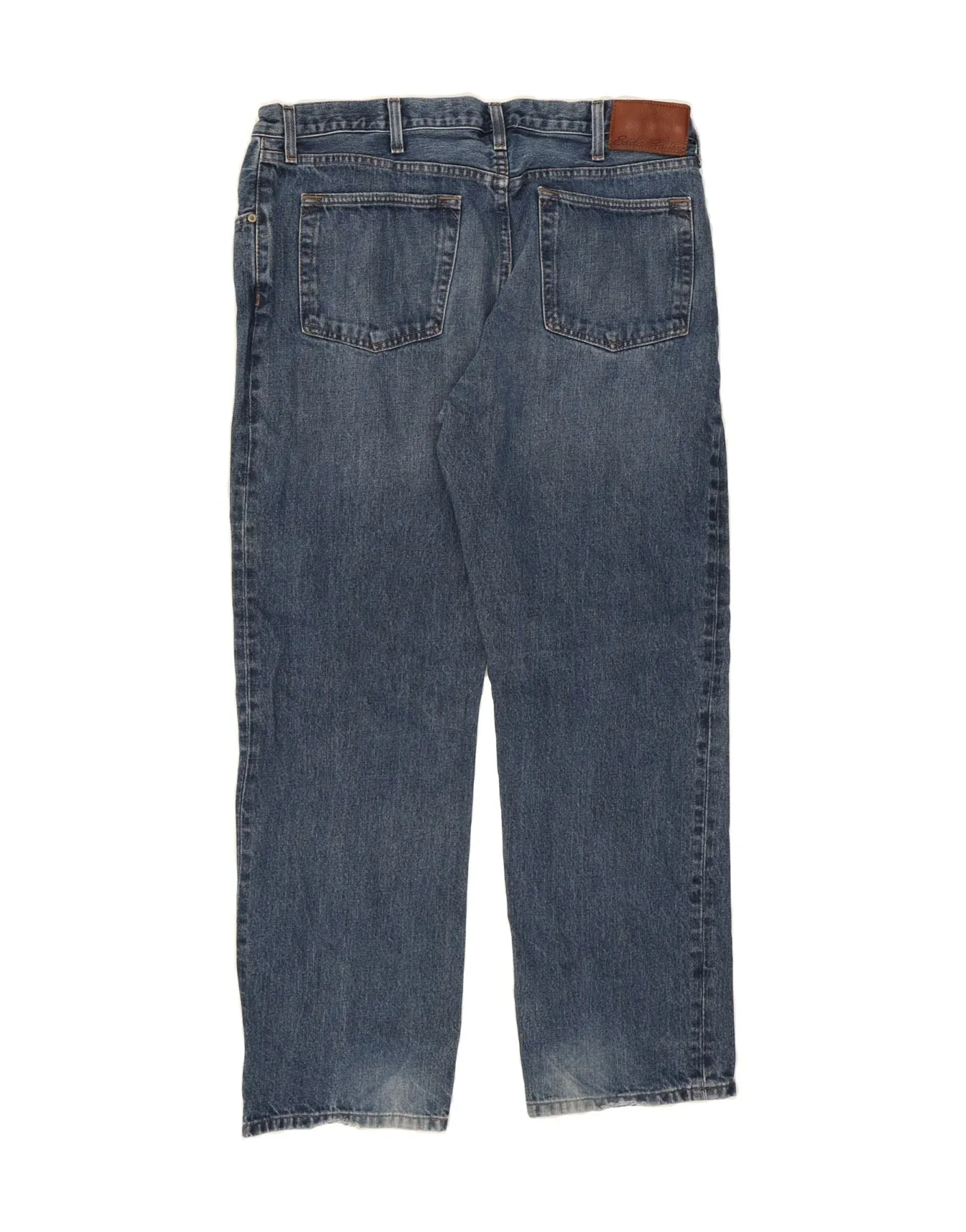 EDDIE BAUER Mens Straight Jeans W38 L32 Blue Cotton