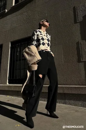 Elo Cutout Wide Leg Jeans
