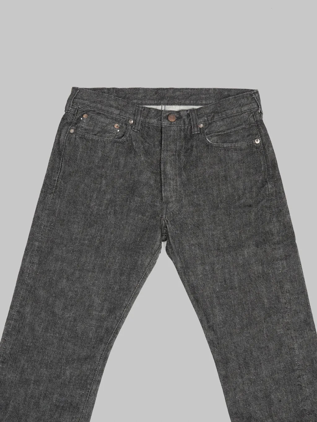 Fullcount 1108BK 13.7oz Slim Straight Black Jeans