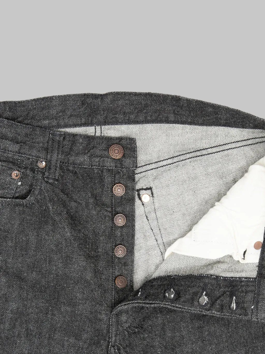 Fullcount 1108BK 13.7oz Slim Straight Black Jeans