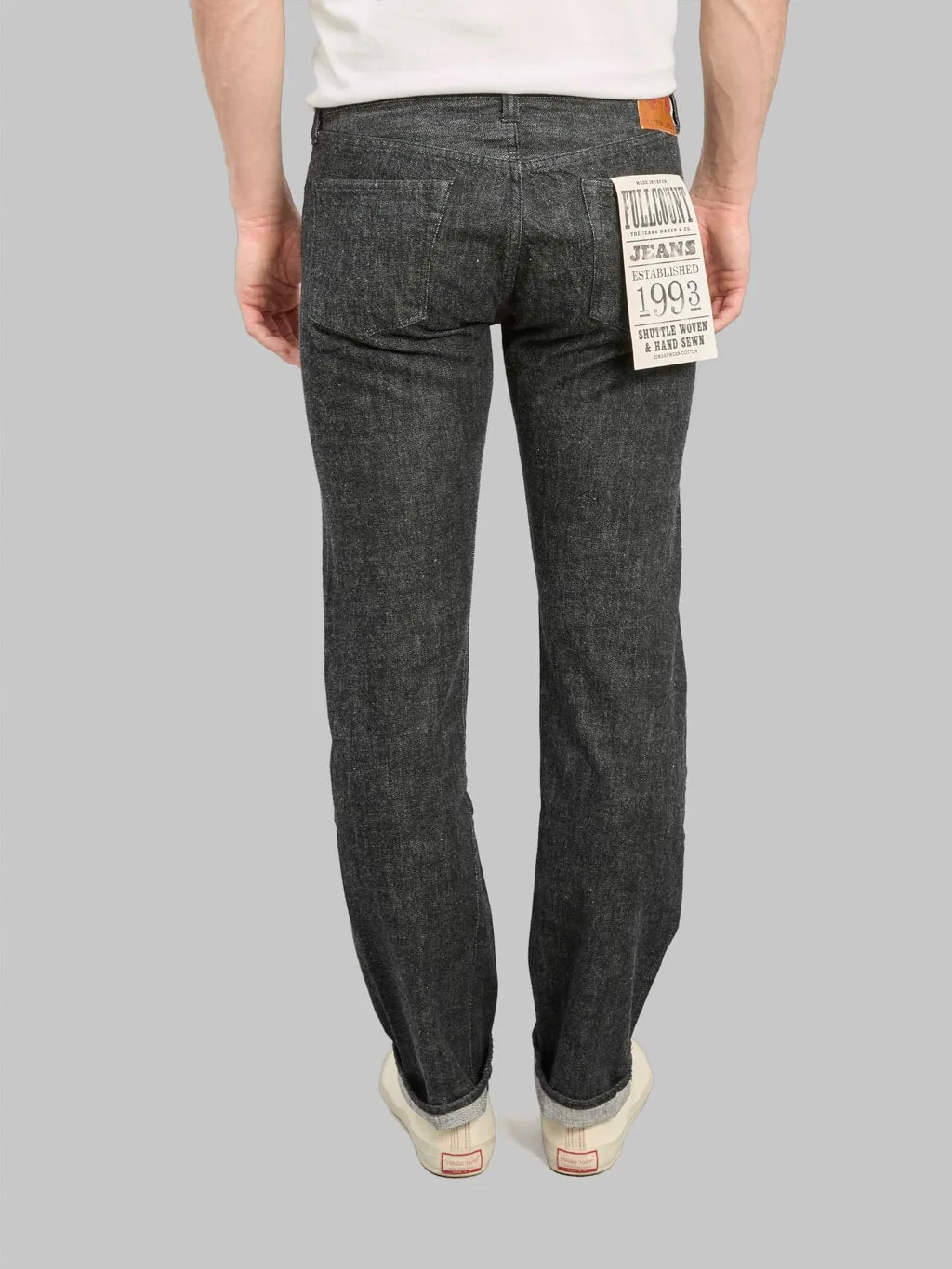 Fullcount 1108BK 13.7oz Slim Straight Black Jeans