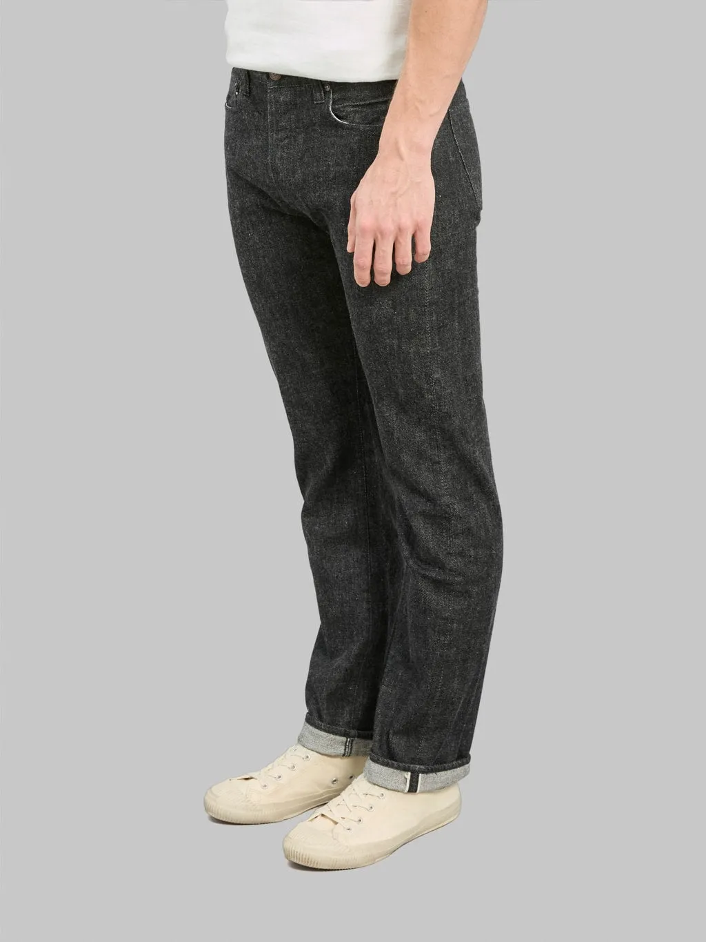 Fullcount 1108BK 13.7oz Slim Straight Black Jeans