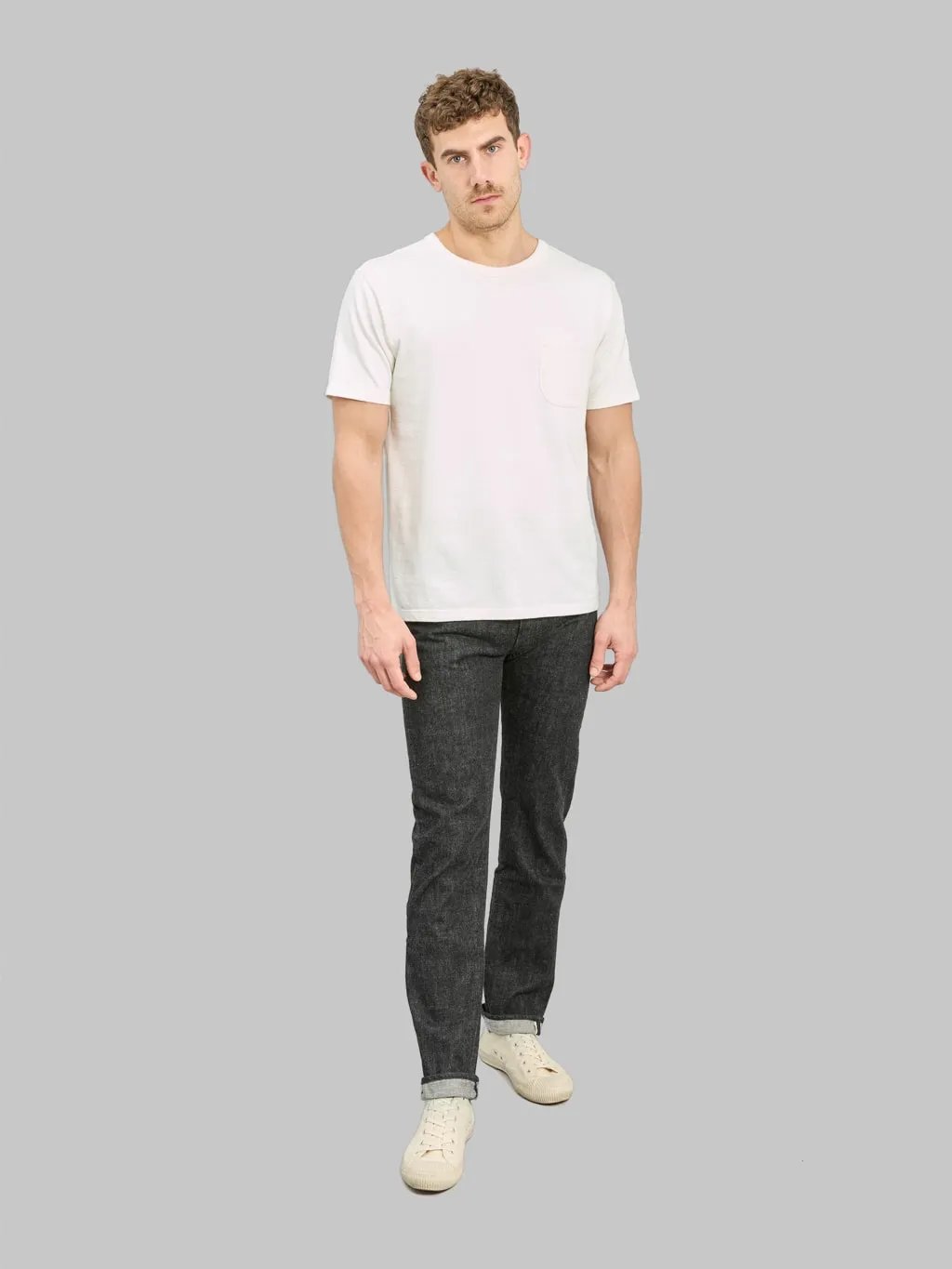 Fullcount 1108BK 13.7oz Slim Straight Black Jeans