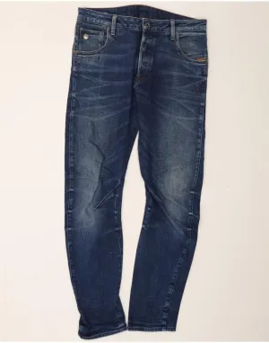 G-STAR Mens Banana Slim Jeans W32 L34 Navy Blue Cotton