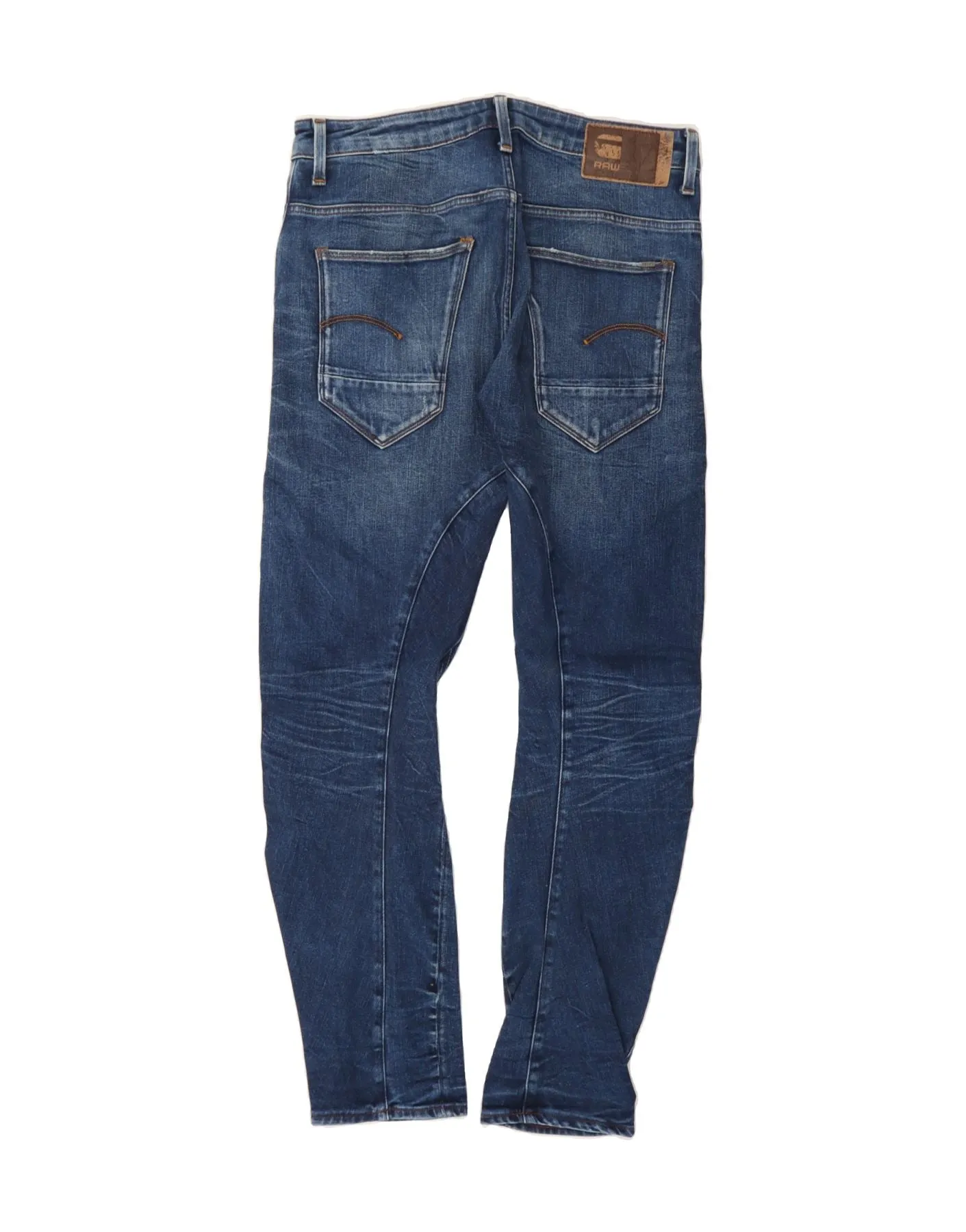 G-STAR Mens Banana Slim Jeans W32 L34 Navy Blue Cotton