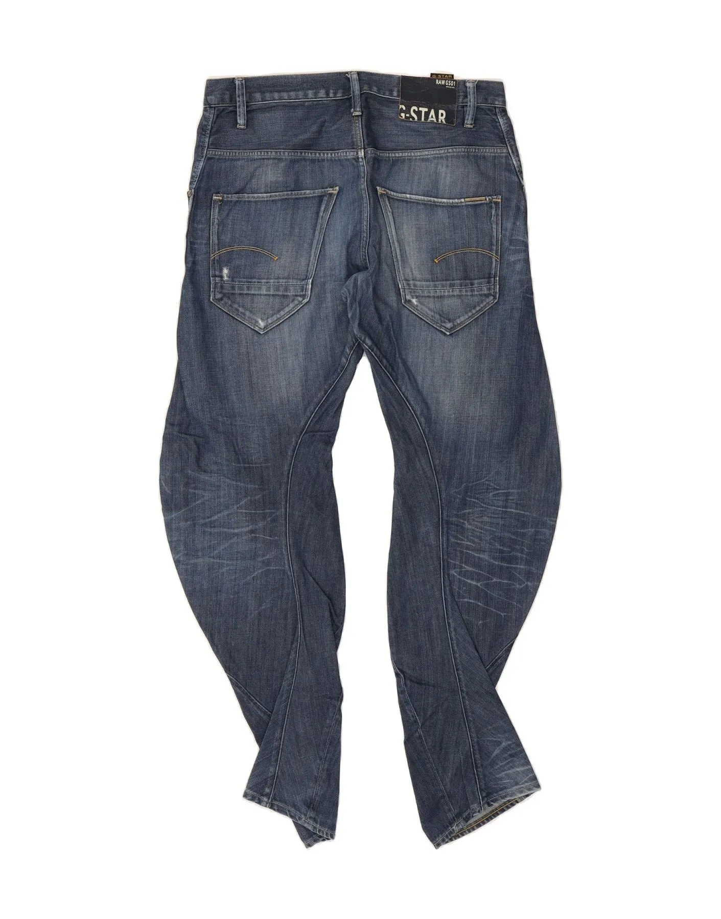 G-STAR Mens Banana Slim Jeans W33 L34 Blue Cotton