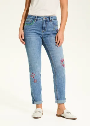 Girlfriend Ankle Denim, Light Blue