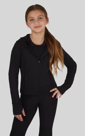 Girls Lux Full Zip Hooded Jacket