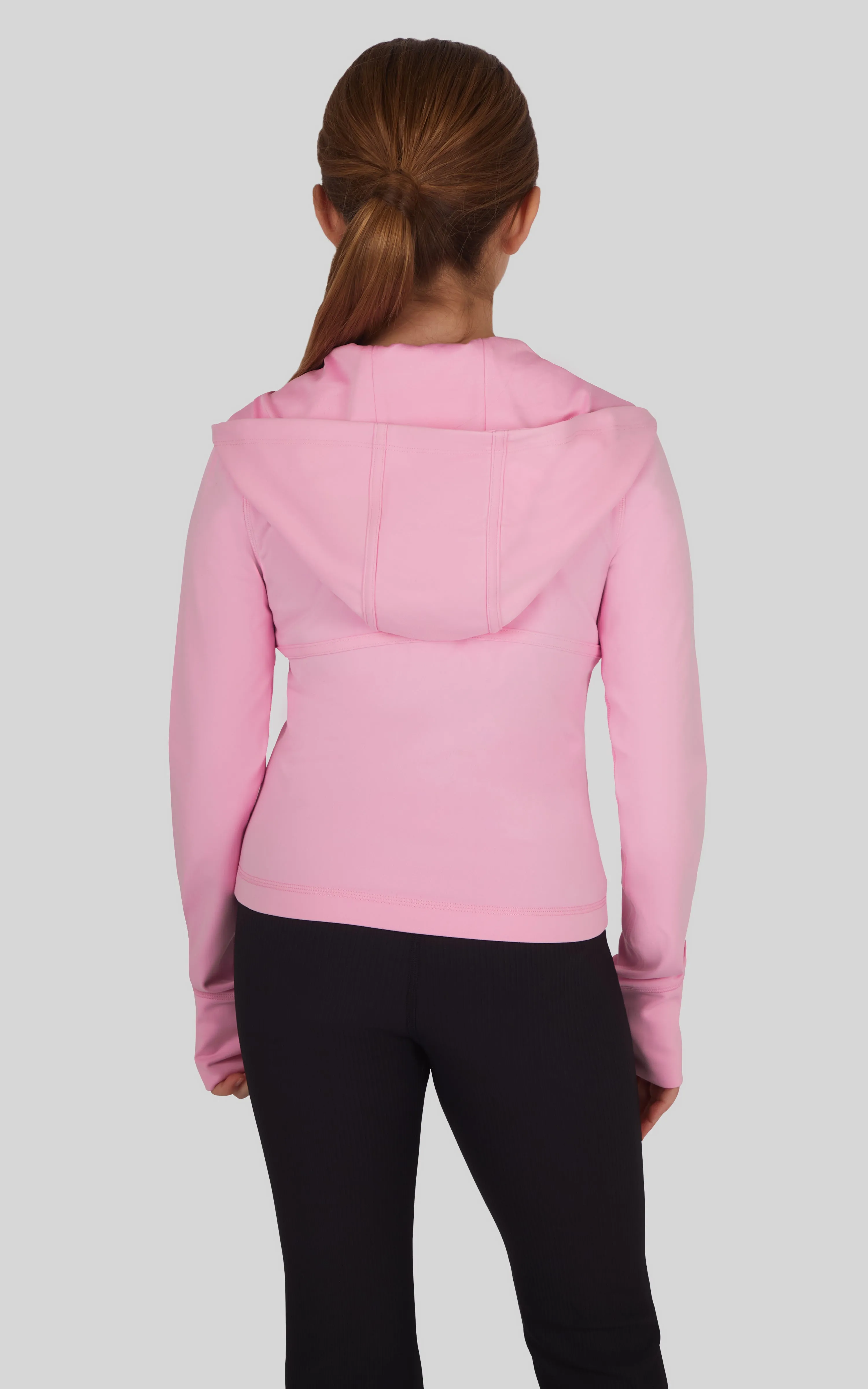 Girls Lux Full Zip Hooded Jacket