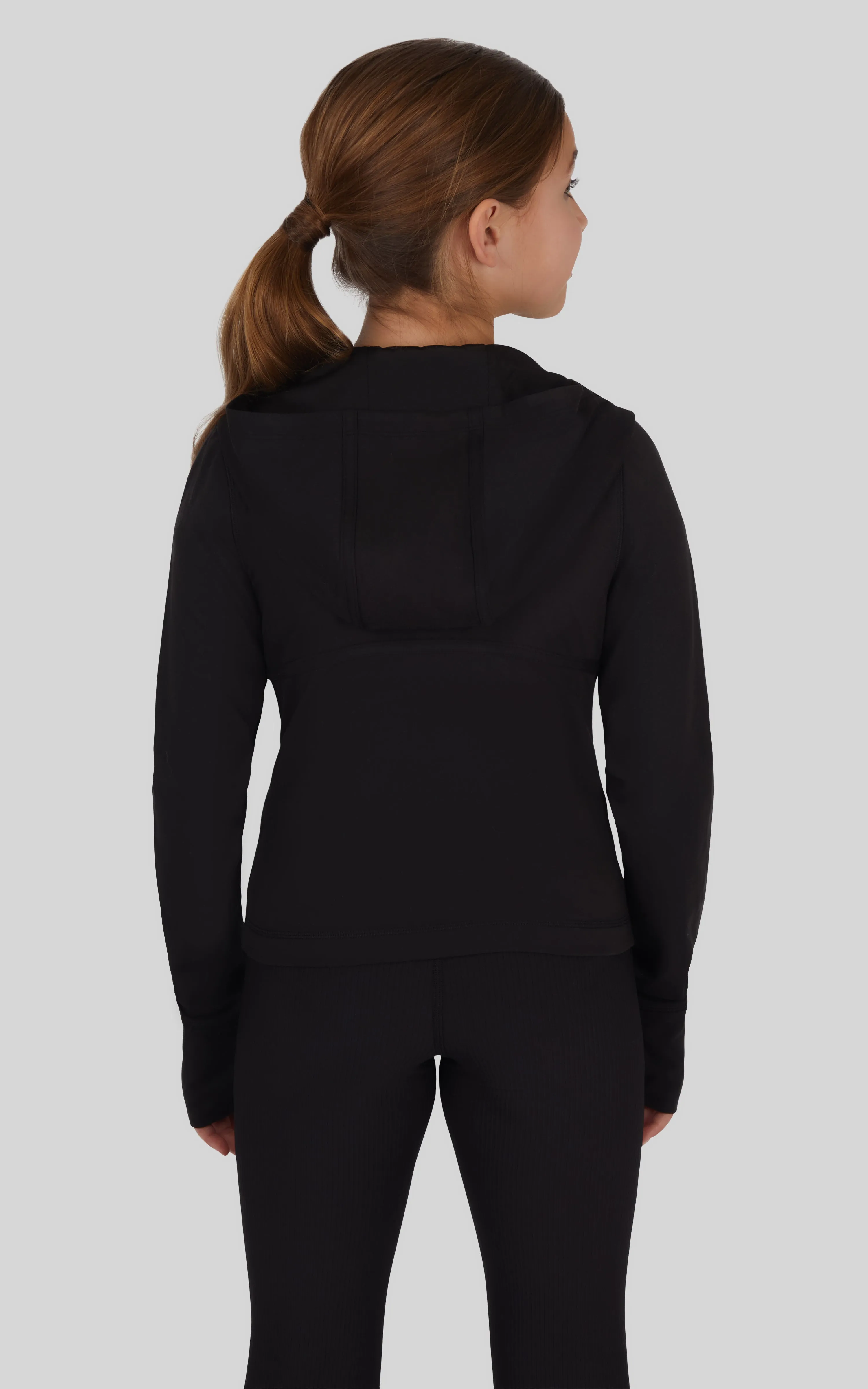 Girls Lux Full Zip Hooded Jacket