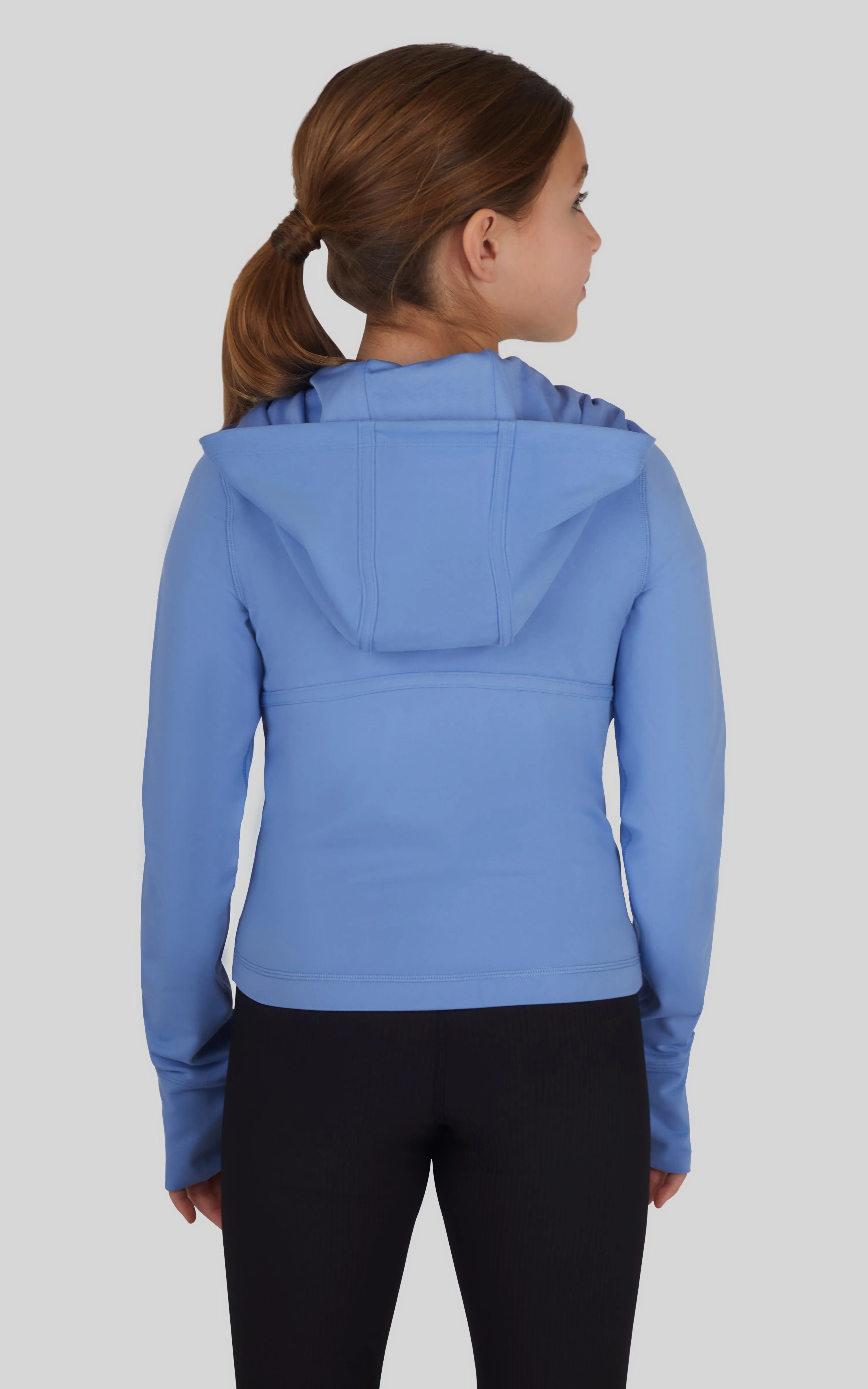 Girls Lux Full Zip Hooded Jacket