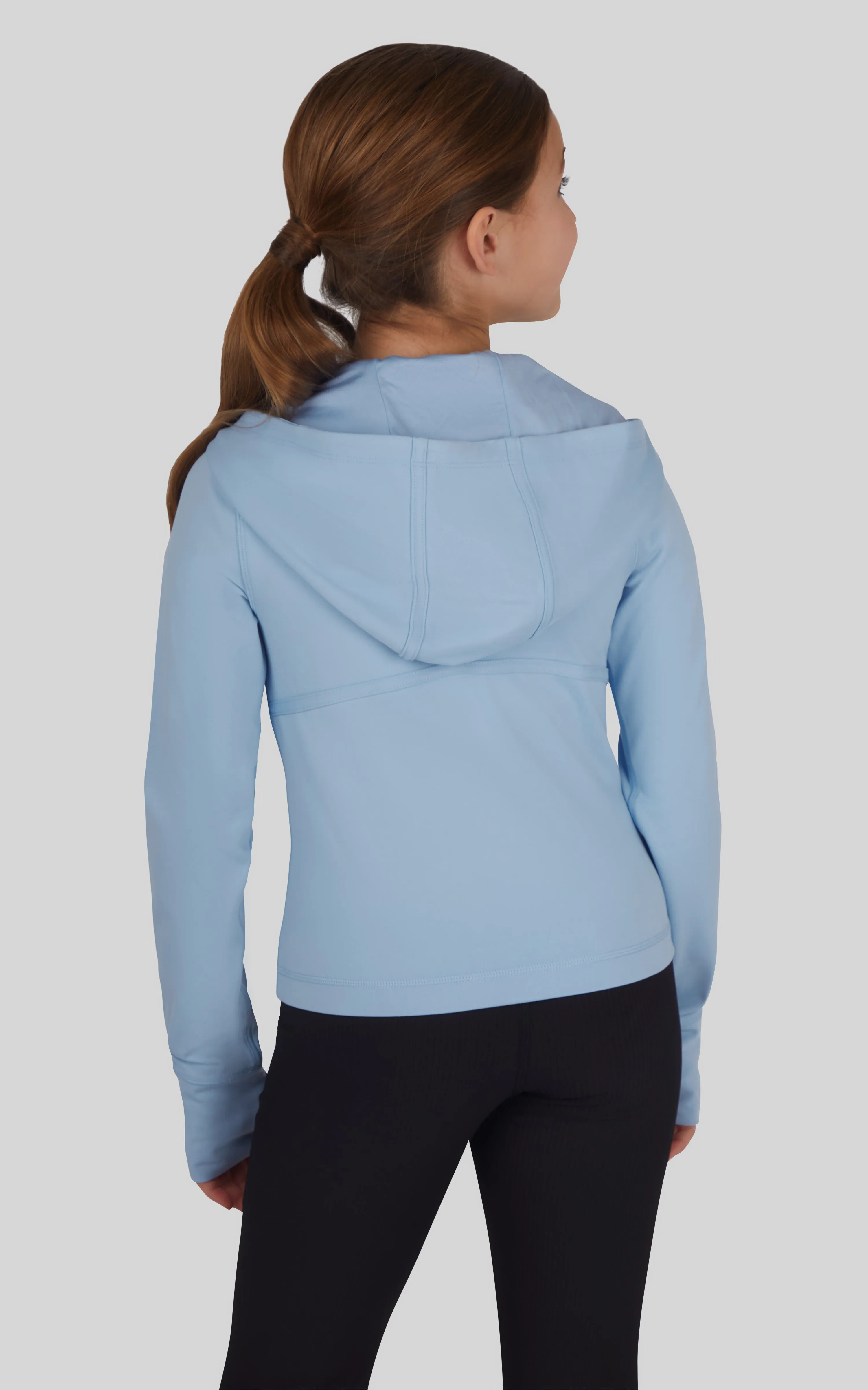 Girls Lux Full Zip Hooded Jacket