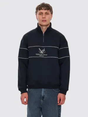 Glory Quarter Zip Fleece - Washed Black