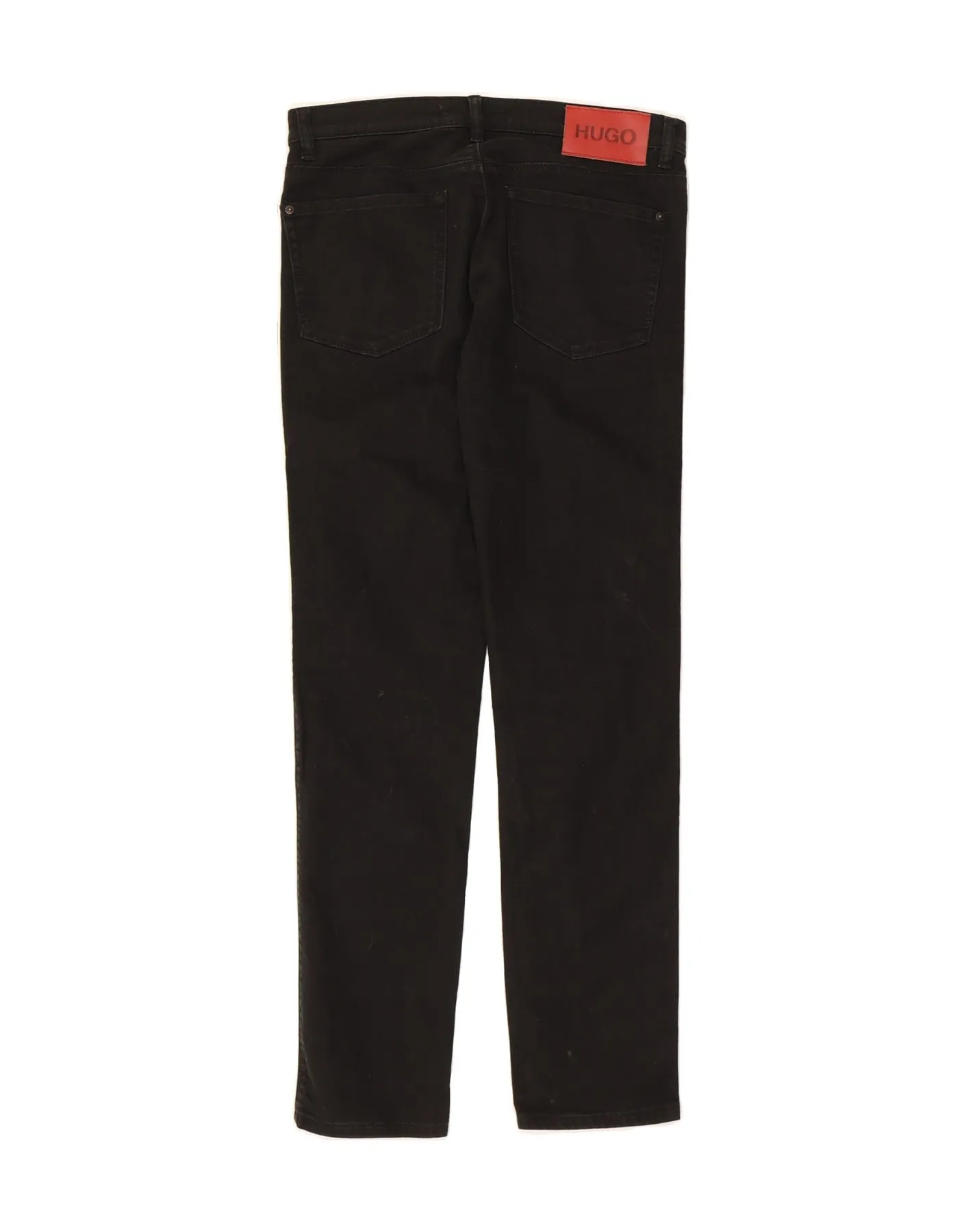 HUGO BOSS Womens Straight Jeans W32 L31 Black