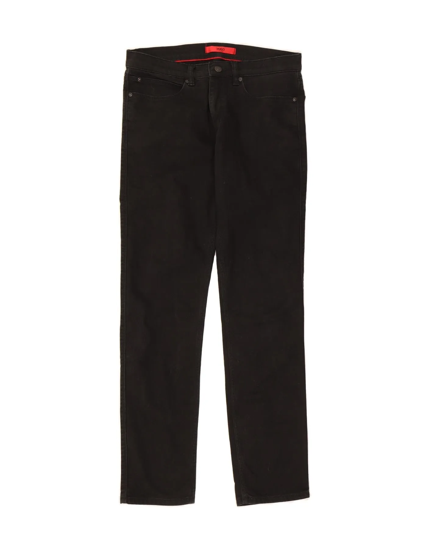 HUGO BOSS Womens Straight Jeans W32 L31 Black