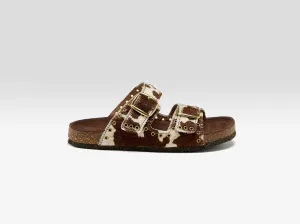 Œillet Leather Sandals (251 / W / MARRON)
