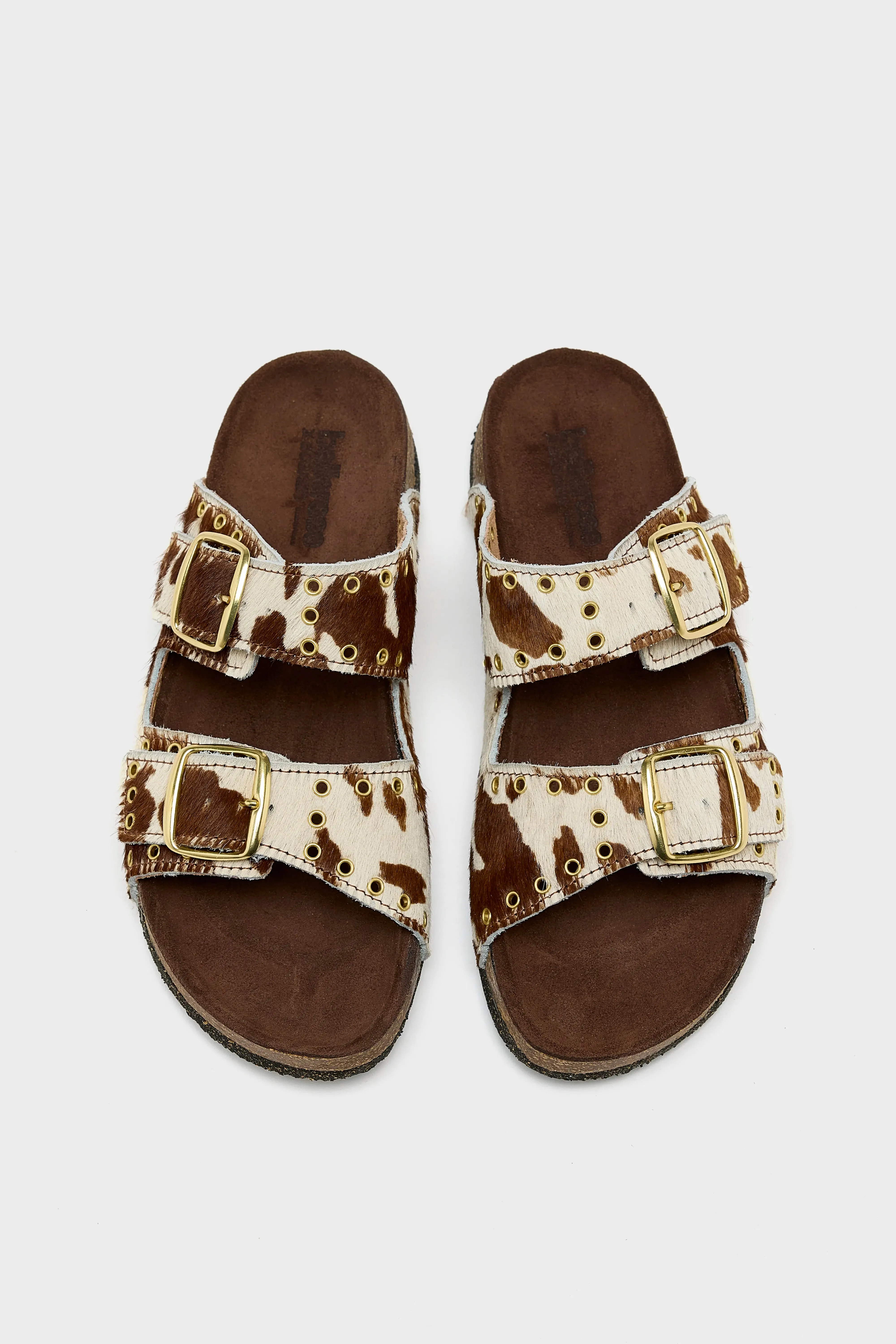 Œillet Leather Sandals (251 / W / MARRON)