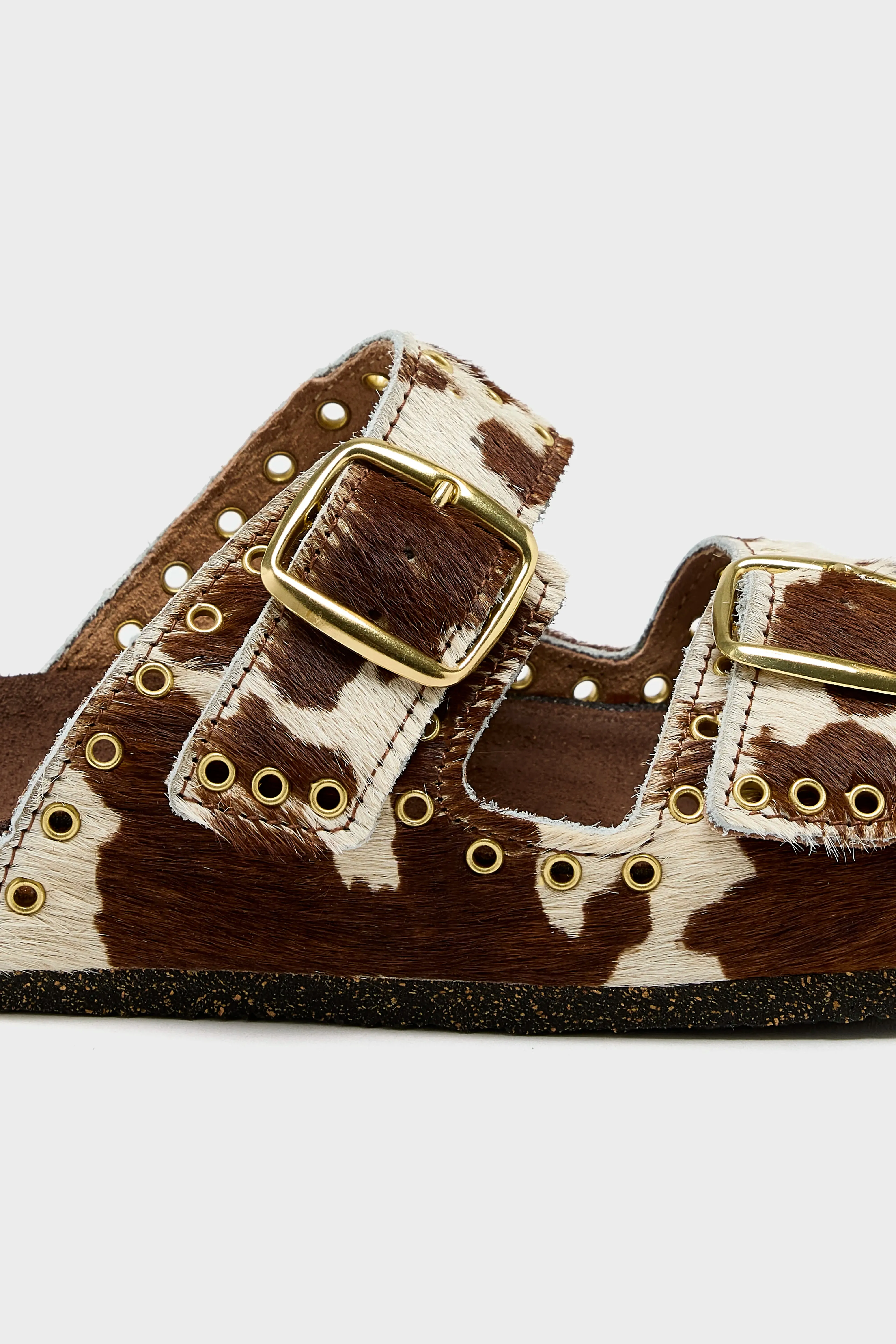 Œillet Leather Sandals (251 / W / MARRON)