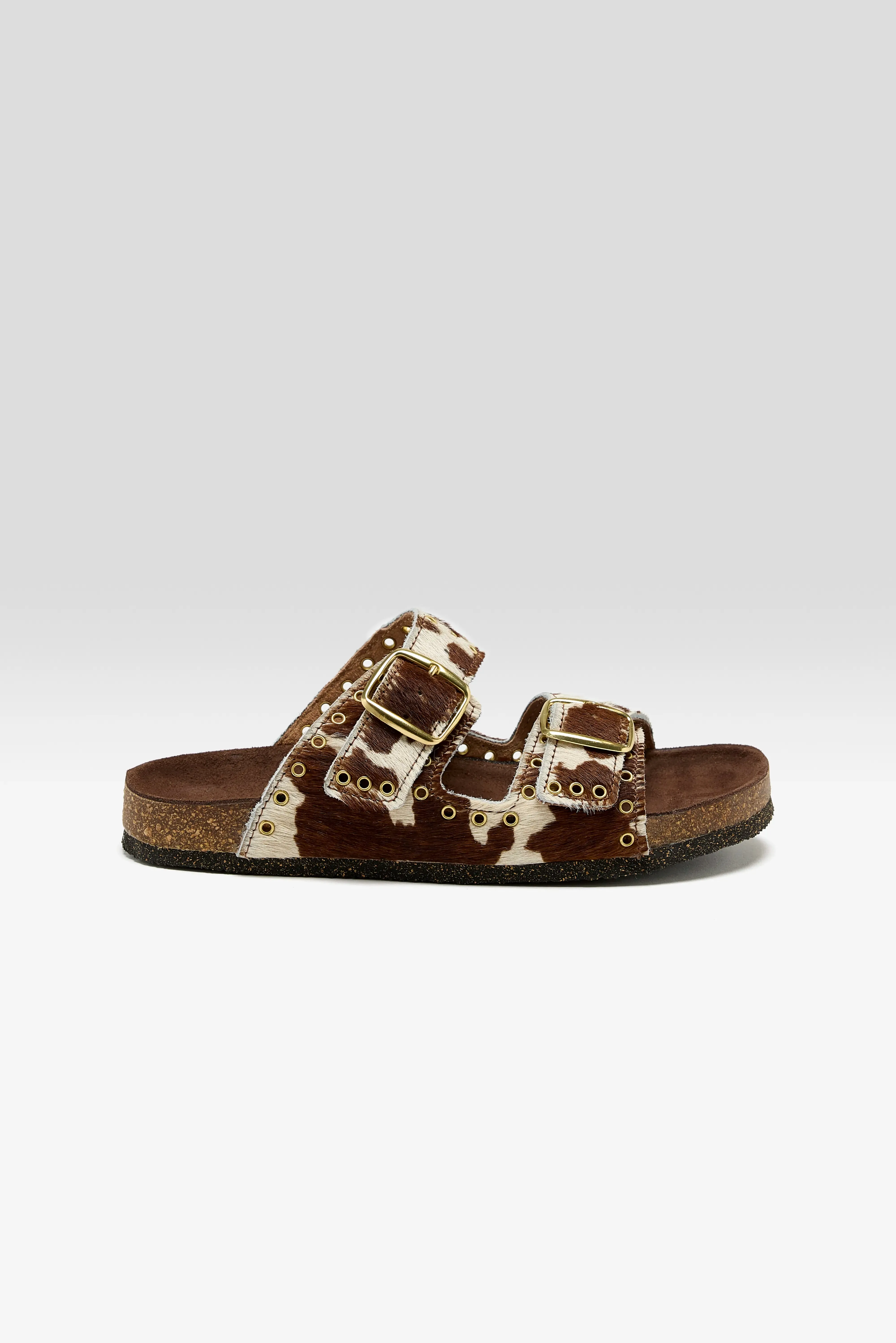 Œillet Leather Sandals (251 / W / MARRON)