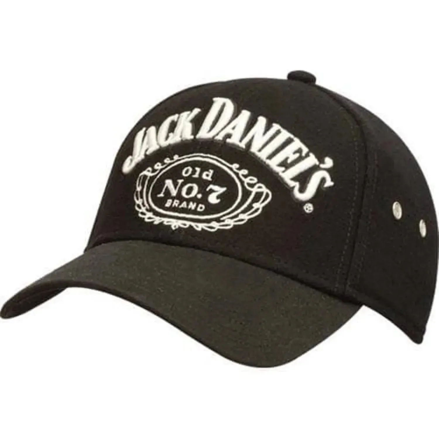 Jack Daniels Grey and Black Embroidered (JD77-119) - Ball Cap