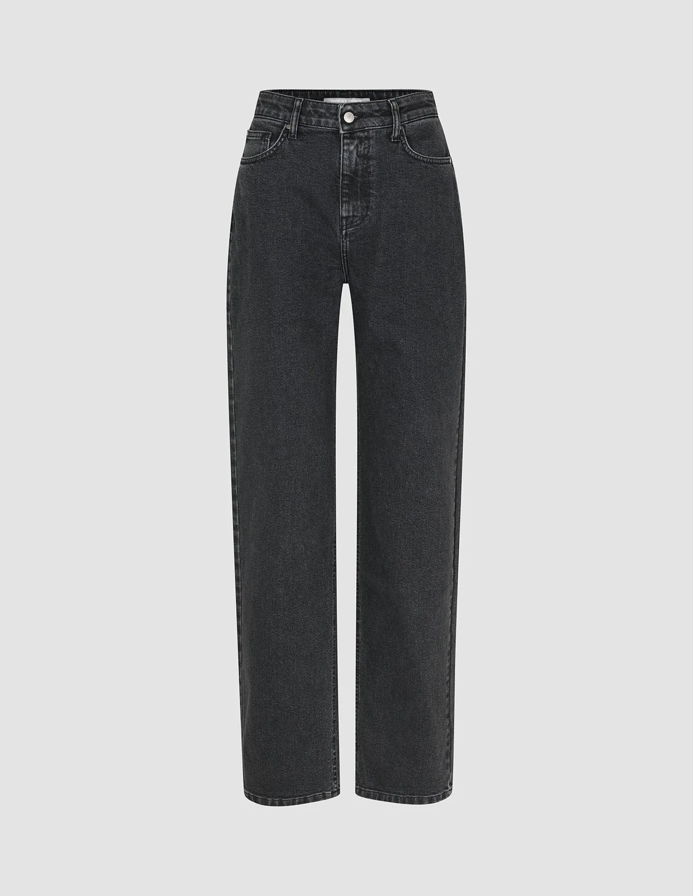 Jeans Straight Washed Black