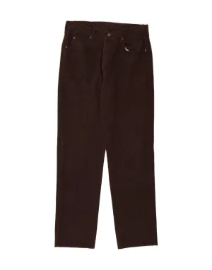 LEE Mens Chicago Straight Jeans W33 L31 Brown Cotton