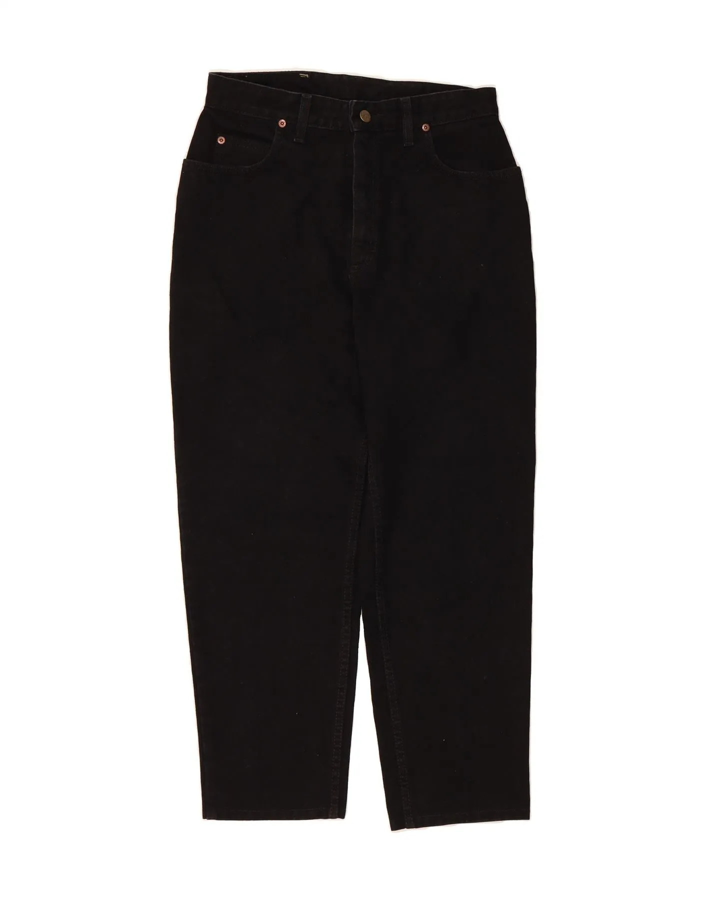 LEE Mens Cropped Tapered Jeans W29 L26 Black Cotton