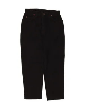 LEE Mens Cropped Tapered Jeans W29 L26 Black Cotton