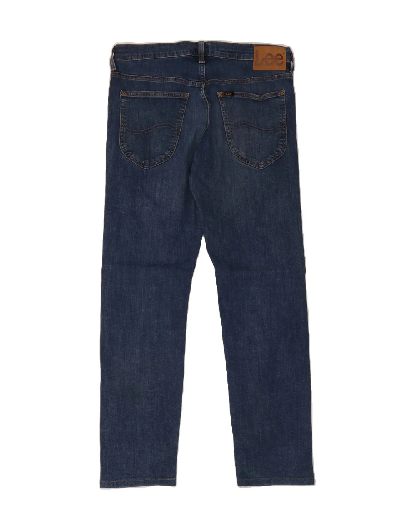 LEE Mens Daren Zip Fly Slim Jeans W31 L32 Navy Blue Cotton