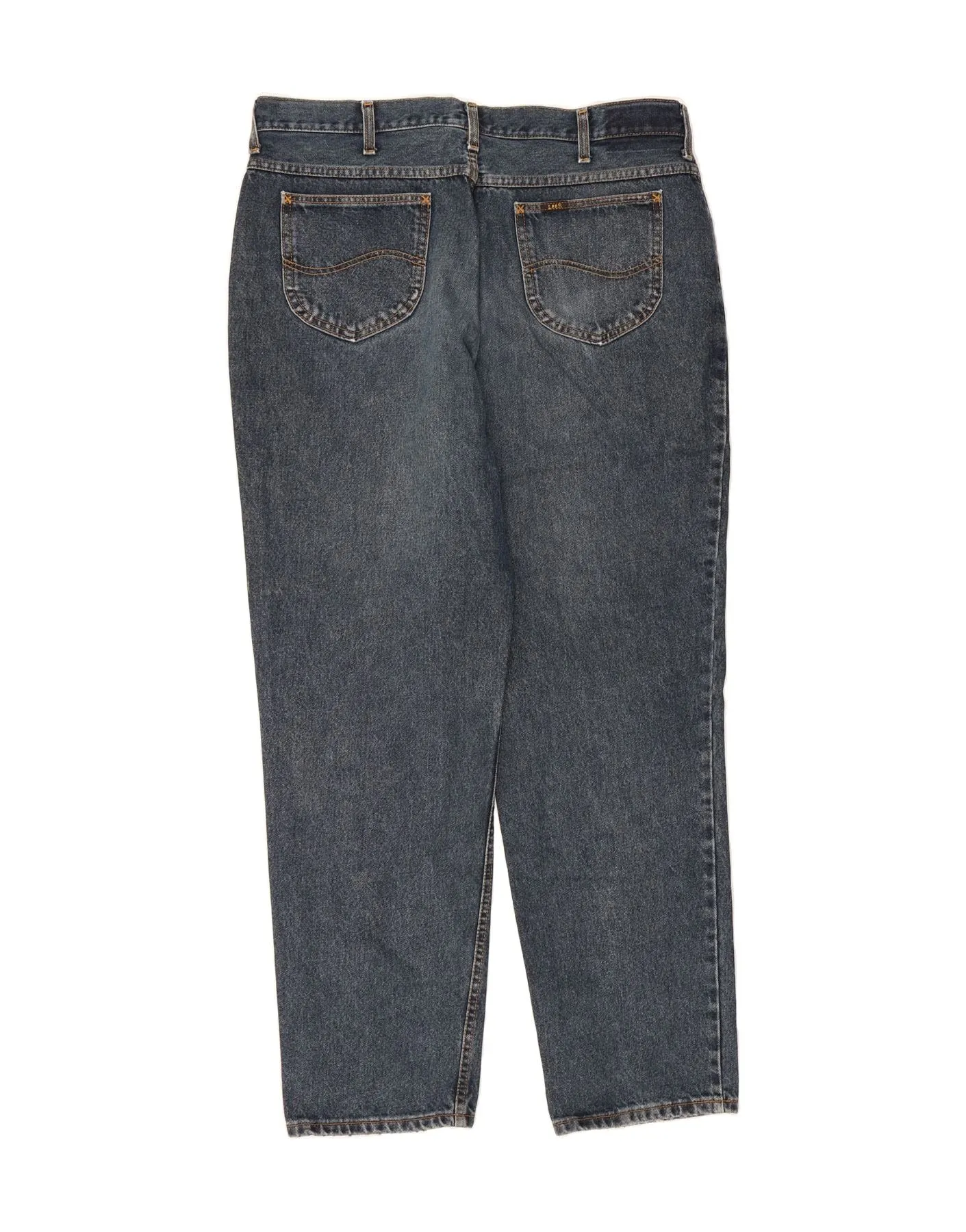 LEE Mens Riders Straight Jeans W40 L34 Navy Blue Cotton