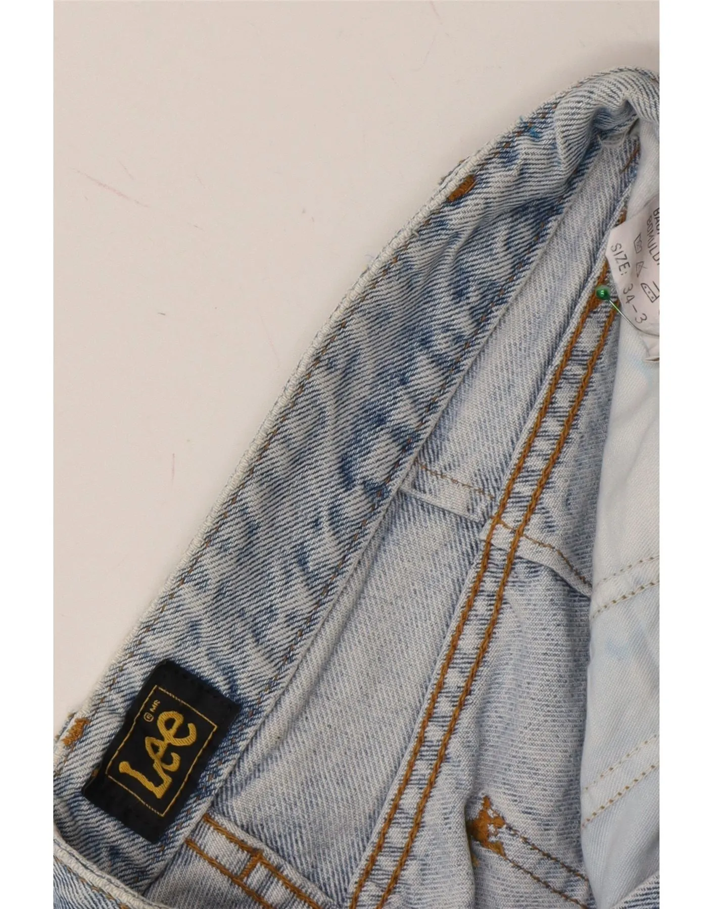 LEE Mens Tapered Jeans W34 L30 Blue Cotton