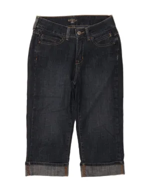 LEE Womens Capri Jeans US 8 Medium W28 L18 Navy Blue Cotton