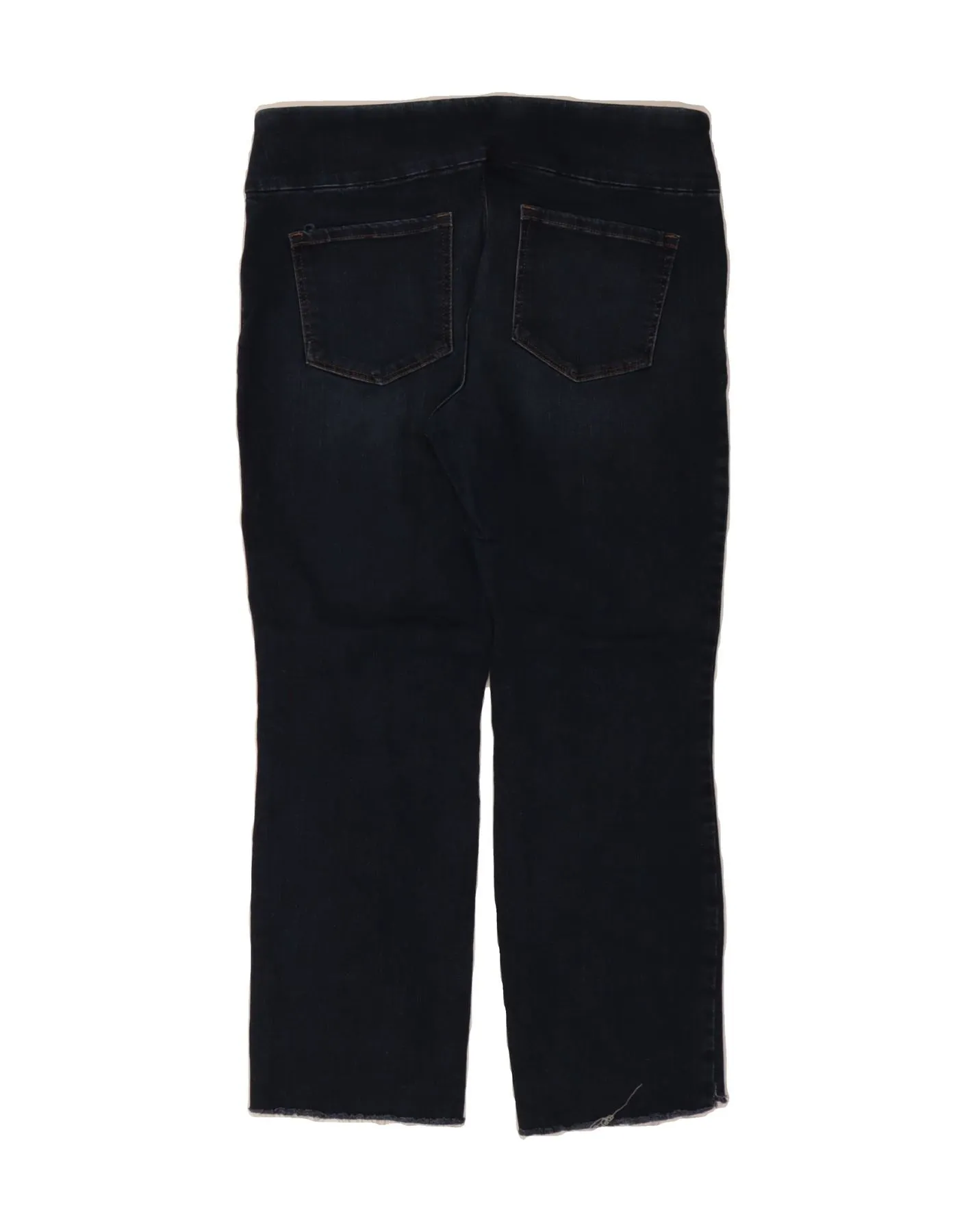 LEE Womens Sculpting Mid Rise Slim Jeans US 14 XL W32 L25 Navy Blue Cotton